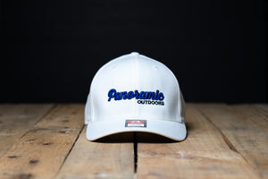 White Flex Fit Panoramic Outdoors Hat